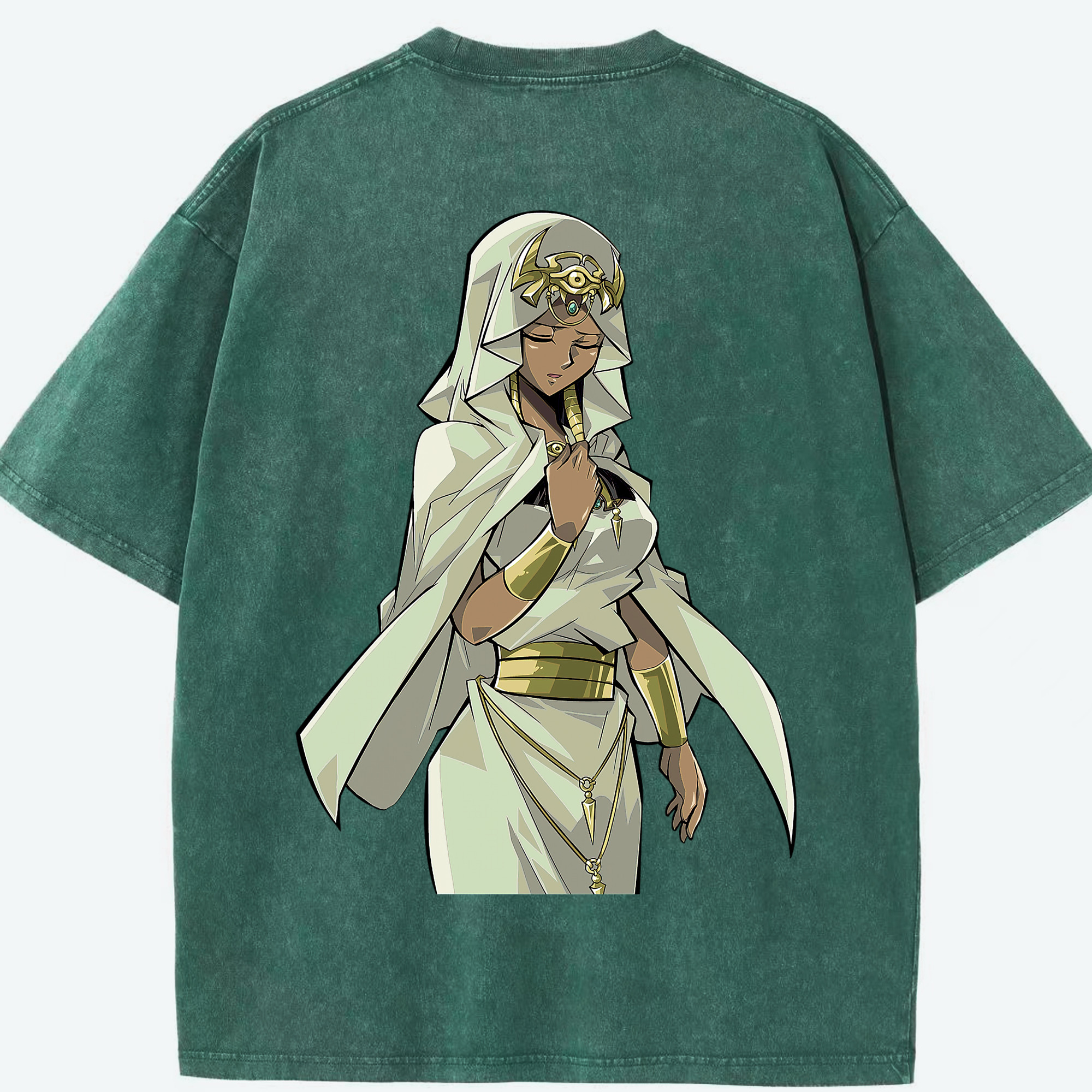 （画像用） 遊☆戯☆王 Yu-Gi-Oh! 綿100% ヴィンテージ風 半袖Tシャツ（背面プリント）
